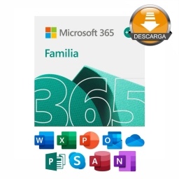 Licencia Microsoft 365 Family /Win Mac 1 a�o ESD